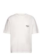 Graphic Ss T-Shirt Tops T-shirts Short-sleeved White GANT