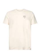 Logo Script Ss T-Shirt Tops T-shirts Short-sleeved Cream GANT