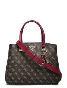 Noelle Girlfriend Satchel Bags Top Handle Bags Brown GUESS