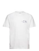 Swans T-Shirt Tops T-shirts Short-sleeved White Makia