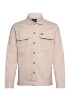 Garment Dyed Overshirt Tops Overshirts Beige Lyle & Scott