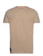 Mass T-Shirt Men Patch Sport T-shirts Short-sleeved Beige Mammut