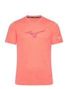 Core Rb Tee Sport T-shirts Short-sleeved Pink Mizuno