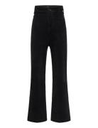 Wise Wide Corderoy Bottoms Trousers Black Grunt