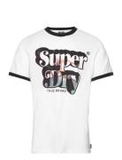 Photographic Logo T Shirt Tops T-shirts Short-sleeved White Superdry