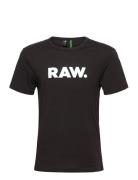 Holorn R T S\S Tops T-shirts Short-sleeved Black G-Star RAW