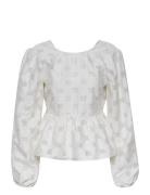 Keakb Top Tops Blouses Long-sleeved White Karen By Simonsen