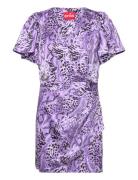 Prismcras Dress Lyhyt Mekko Purple Cras