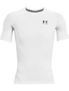 Ua Hg Armour Comp Ss Sport T-shirts Short-sleeved White Under Armour