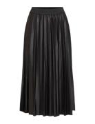 Vinitban Midi Skirt - Noos Polvipituinen Hame Black Vila