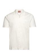 Mmgmarco Cuban Ss Shirt Tops Shirts Short-sleeved White Mos Mosh Galle...