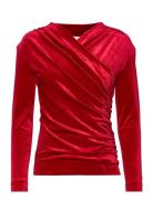 Jofiaiw Blouse Tops Blouses Long-sleeved Red InWear