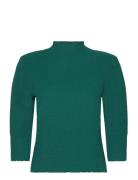 2Nd Wynna - Crinkle Affair Tops T-shirts & Tops Long-sleeved Green 2ND...