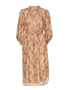 Dress W. Long Sleeves In Paisley Pr Polvipituinen Mekko Multi/patterne...