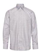 Blue & Brown Gingham Checked Twill Shirt Designers Shirts Casual Blue ...