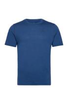 Odlo Bl Top Crew Neck S/S Merino 160 Sport T-shirts Short-sleeved Blue...