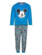 Pyjalong  Pyjamasetti Pyjama Blue Mickey Mouse