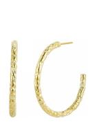 Ridge Thin Hoop Accessories Jewellery Earrings Hoops Gold Bud To Rose