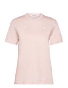 Ck Embro Badge Regular Tee Tops T-shirts & Tops Short-sleeved Pink Cal...
