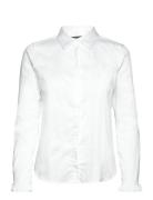 Mattie Flip Shirt Tops Shirts Long-sleeved White MOS MOSH