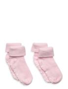 Baby Rib Sock W. Abs Jarrusukat Pink Minymo