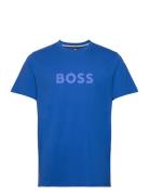 T-Shirt Rn Tops T-shirts Short-sleeved Blue BOSS