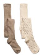 Stockings W. Pattern Sukkahousut Multi/patterned Minymo