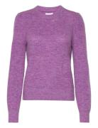 Nujinky B Pullover Tops Knitwear Jumpers Purple Nümph