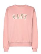 Logo C-Neck Sweat Tops Sweat-shirts & Hoodies Sweat-shirts Pink GANT