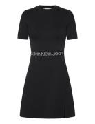 Tape Milano Short Sleeve Dress Lyhyt Mekko Black Calvin Klein Jeans