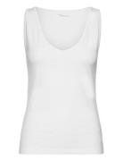 Ankum Simple Tank Tops T-shirts & Tops Sleeveless White Tamaris Appare...