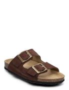 Slipper Matalapohjaiset Sandaalit Brown Sofie Schnoor