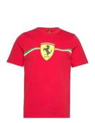 Ferrari Race Big Shield Heritage Sport T-shirts Short-sleeved Red PUMA...