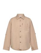 Rollo - Shirt Tops Shirts Long-sleeved Shirts Beige Hust & Claire