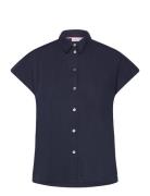 Nugia Sleeveless Shirt Tops Shirts Short-sleeved Blue Nümph