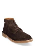 Slhriga New Suede Chukka Boot B Nyörisaappaat Brown Selected Homme