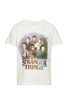 Nkmfritz Strangerthings Ss Top Box Bfu Tops T-shirts Short-sleeved Whi...