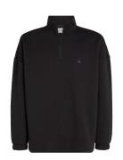 Colorblock Half Zip Tops Sweat-shirts & Hoodies Sweat-shirts Black Cal...