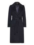 Wrap Wool-Lined-Coat Outerwear Coats Winter Coats Navy Lauren Ralph La...