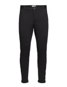 Superflex Knitted Cropped Pant Bottoms Trousers Chinos Black Lindbergh