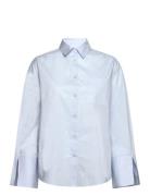 Bs Sophie Regular Fit Shirt Tops Shirts Long-sleeved Blue Bruun & Sten...