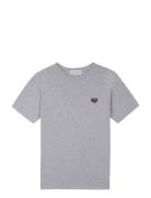 Popincourt Patch Coeur/Gots Designers T-shirts Short-sleeved Grey Mais...