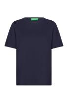 Short Sleeves T-Shirt Tops T-shirts & Tops Short-sleeved Navy United C...