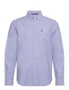 Ls Eco Oxford W Pckt Tops Shirts Casual Blue Original Penguin