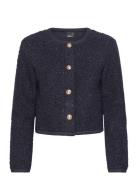 Soft Jacket Tops Knitwear Cardigans Navy Gina Tricot