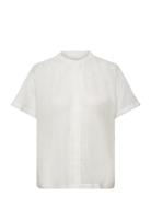 Myall Shirt Ss Tops Shirts Short-sleeved Cream Lollys Laundry