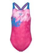 G Splash Point Swimsuit V Back Uimapuku Uima-asut Pink Arena