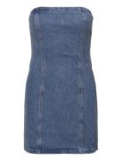 Rhinest Denim Dress Lyhyt Mekko Blue ROTATE Birger Christensen