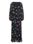 Chiffon Maxi Dress Maksimekko Juhlamekko Navy ROTATE Birger Christense...