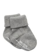 Cotton Socks With Anti-Slip Sukat Grey Melton